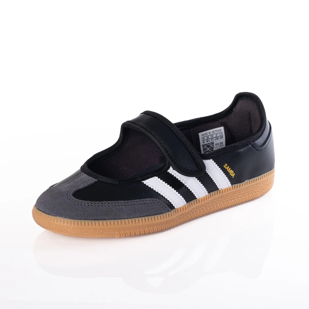 ADIDAS WOMEN'S SAMBA JANE JQ 6445 CARBON BLACK WHITE 37 1/3 EU - Picture 5 of 8